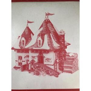 RARE RETIRED Dept 56 North Pole Series Elsie's Gingerbread 56398 Real Smoke